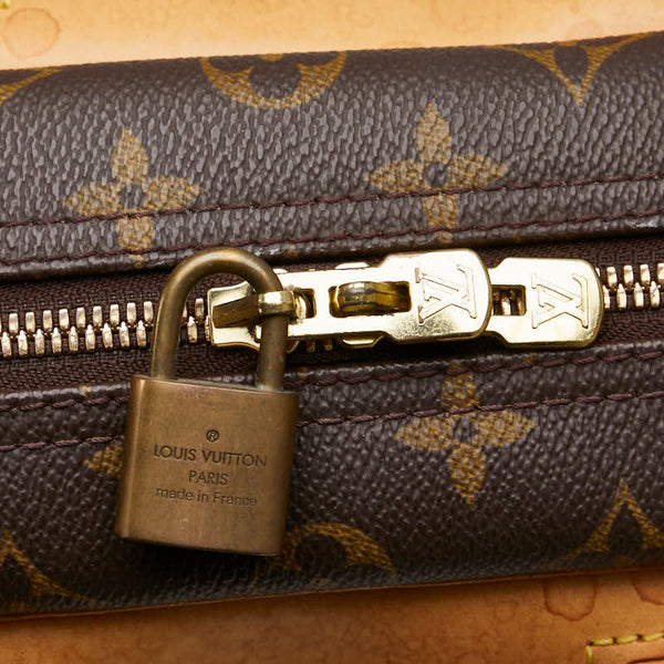ルイ ヴィトン モノグラム ドーヴィル ハンドバッグ M47270 ブラウン PVC レザー レディース LOUIS VUITTON 【中古】