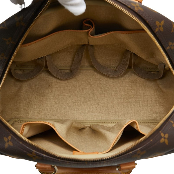 ルイ ヴィトン モノグラム ドーヴィル ハンドバッグ M47270 ブラウン PVC レザー レディース LOUIS VUITTON 【中古】