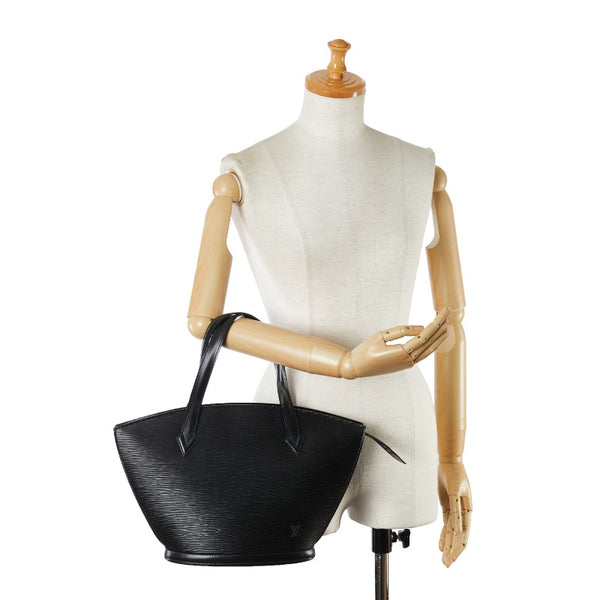 ルイ ヴィトン エピ サンジャック ハンドバッグ トートバッグ M52272 ノワール ブラック レザー レディース LOUIS VUITTON 【中古】