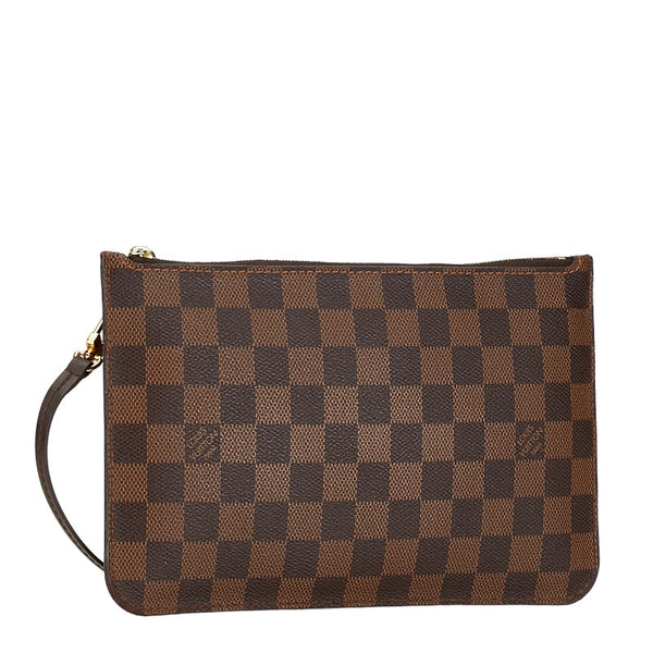 ルイ ヴィトン ダミエ ネヴァーフル MM/GM 付属 ポーチ ブラウン PVC レザー レディース LOUIS VUITTON 【中古】