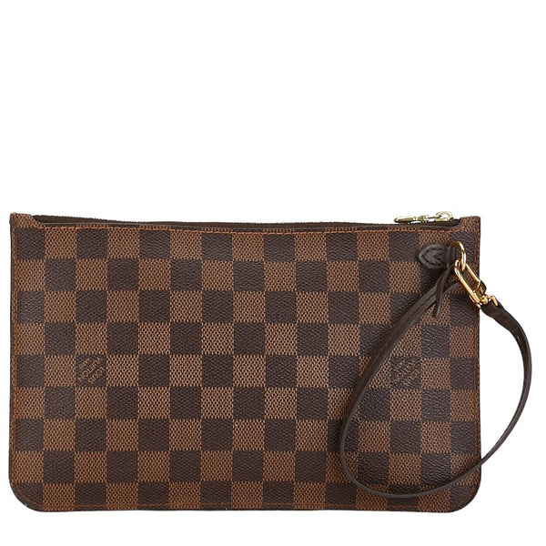 ルイ ヴィトン ダミエ ネヴァーフル MM/GM 付属 ポーチ ブラウン PVC レザー レディース LOUIS VUITTON 【中古】