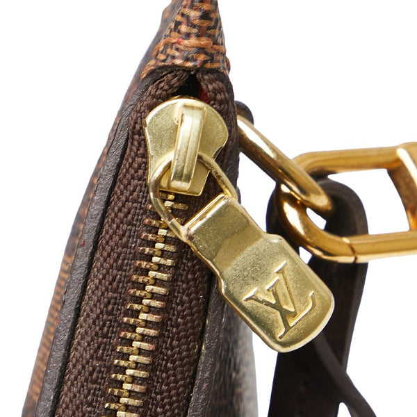 ルイ ヴィトン ダミエ ネヴァーフル MM/GM 付属 ポーチ ブラウン PVC レザー レディース LOUIS VUITTON 【中古】