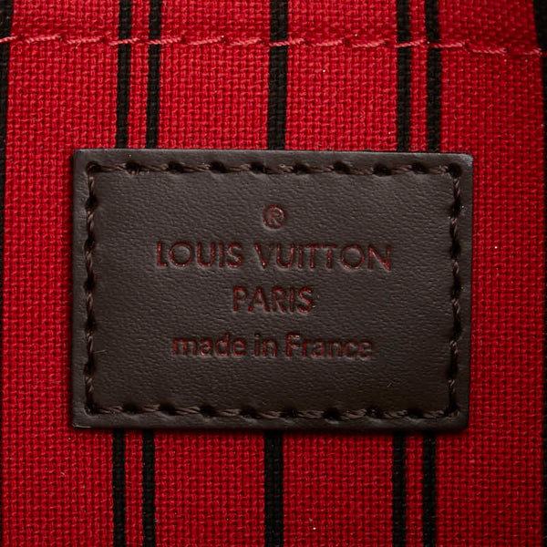 ルイ ヴィトン ダミエ ネヴァーフル MM/GM 付属 ポーチ ブラウン PVC レザー レディース LOUIS VUITTON 【中古】