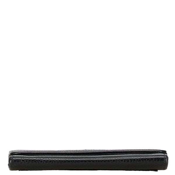 シャネル ココマーク カードケース 名刺入れ ブラック キャビアスキン レディース CHANEL 【中古】