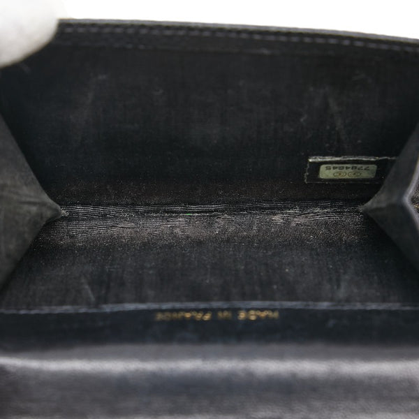 シャネル ココマーク カードケース 名刺入れ ブラック キャビアスキン レディース CHANEL 【中古】
