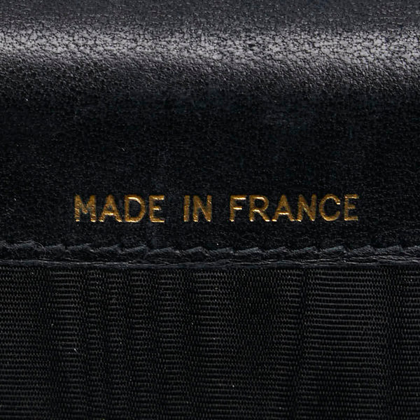 シャネル ココマーク カードケース 名刺入れ ブラック キャビアスキン レディース CHANEL 【中古】