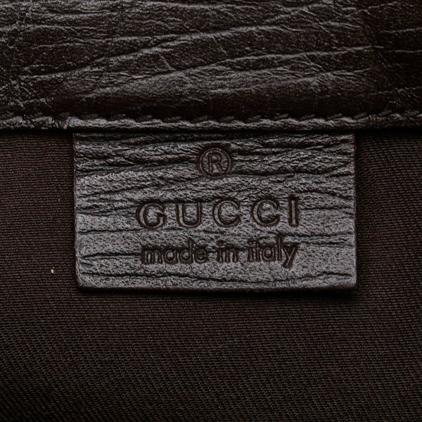 グッチ GGスプリーム ポーチ コスメティックポーチ 130652 ベージュ ブラウン PVC レザー レディース GUCCI 【中古】