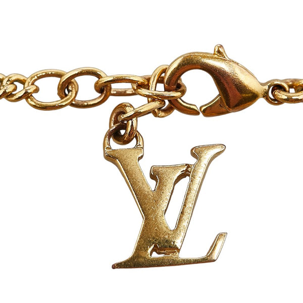 ルイ ヴィトン スウィートモノグラム ブラスレ ブレスレット M65478 ゴールド ピンク メッキ レディース LOUIS VUITTON 【中古】