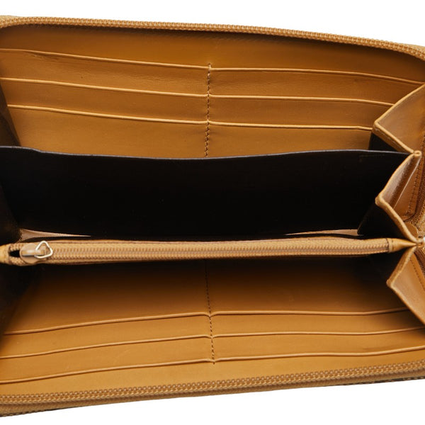 グッチ GGキャンバス 長財布 ラウンドファスナー 035.4276.2152 ブラウン キャンバス レディース GUCCI 【中古】