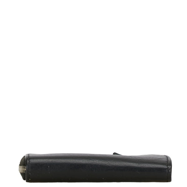 バレンシアガ エブリデイ L字ファスナー カードケース パスケース 505046 ブラック レザー レディース BALENCIAGA 【中古】