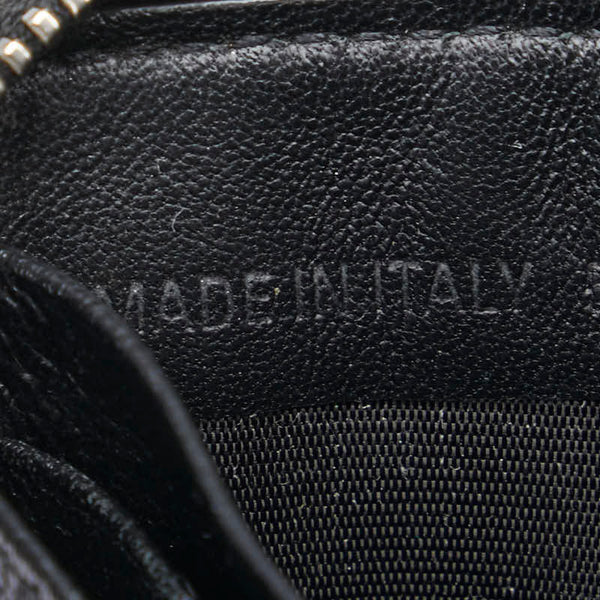 バレンシアガ エブリデイ L字ファスナー カードケース パスケース 505046 ブラック レザー レディース BALENCIAGA 【中古】