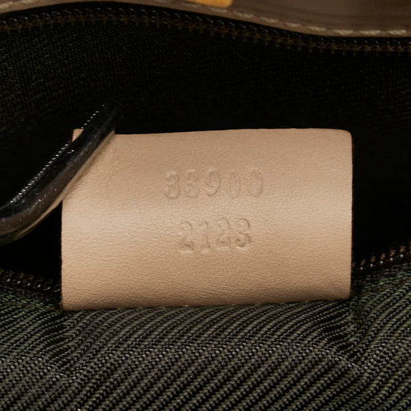 グッチ GGキャンバス ワンショルダーバッグ 33900 ベージュ キャンバス レザー レディース GUCCI 【中古】