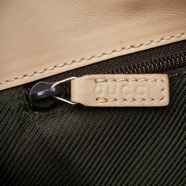 グッチ GGキャンバス ワンショルダーバッグ 33900 ベージュ キャンバス レザー レディース GUCCI 【中古】