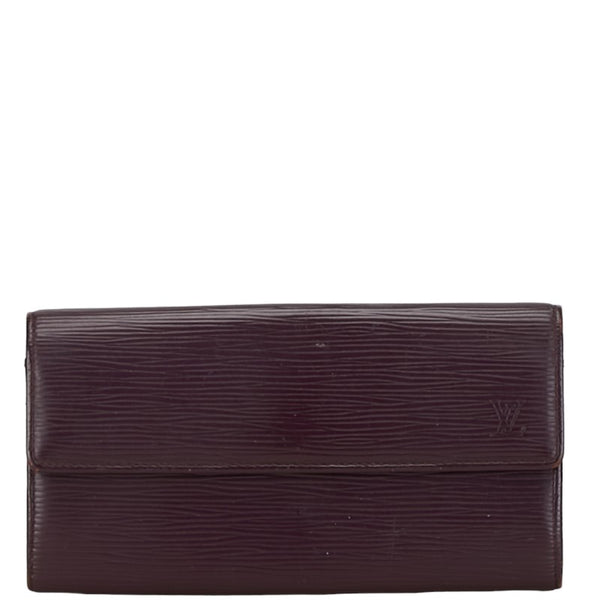 ルイ ヴィトン エピ ポルトフォイユ サラ 長財布 M6374K パープル レザー レディース LOUIS VUITTON 【中古】