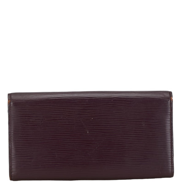 ルイ ヴィトン エピ ポルトフォイユ サラ 長財布 M6374K パープル レザー レディース LOUIS VUITTON 【中古】