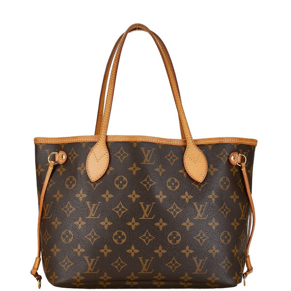 ルイ ヴィトン モノグラム ネヴァーフルPM ハンドバッグ トートバッグ M40155 ブラウン PVC レザー レディース LOUIS VUITTON 【中古】