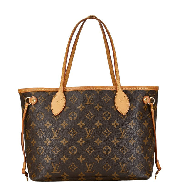 ルイ ヴィトン モノグラム ネヴァーフルPM ハンドバッグ トートバッグ M40155 ブラウン PVC レザー レディース LOUIS VUITTON 【中古】