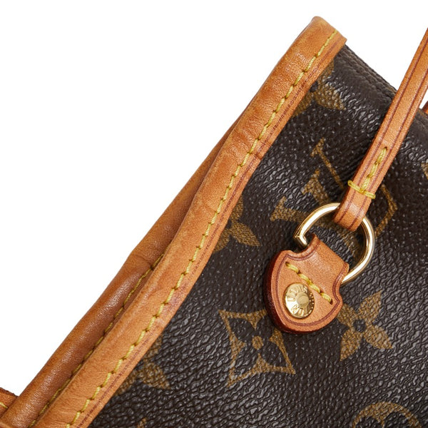 ルイ ヴィトン モノグラム ネヴァーフルPM ハンドバッグ トートバッグ M40155 ブラウン PVC レザー レディース LOUIS VUITTON 【中古】