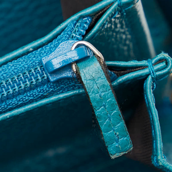 グッチ GGキャンバス ラウンドジップ 長財布 363423 ベージュ ブルー レザー キャンバス レディース GUCCI 【中古】