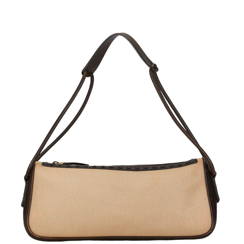 グッチ ワンショルダーバッグ ハンドバッグ 106383 べージュ ブラウン キャンバス レザー レディース GUCCI 【中古】