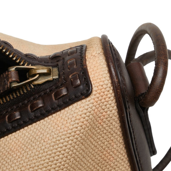 グッチ ワンショルダーバッグ ハンドバッグ 106383 べージュ ブラウン キャンバス レザー レディース GUCCI 【中古】
