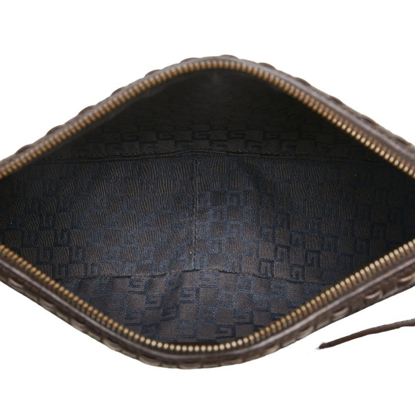 グッチ ワンショルダーバッグ ハンドバッグ 106383 べージュ ブラウン キャンバス レザー レディース GUCCI 【中古】