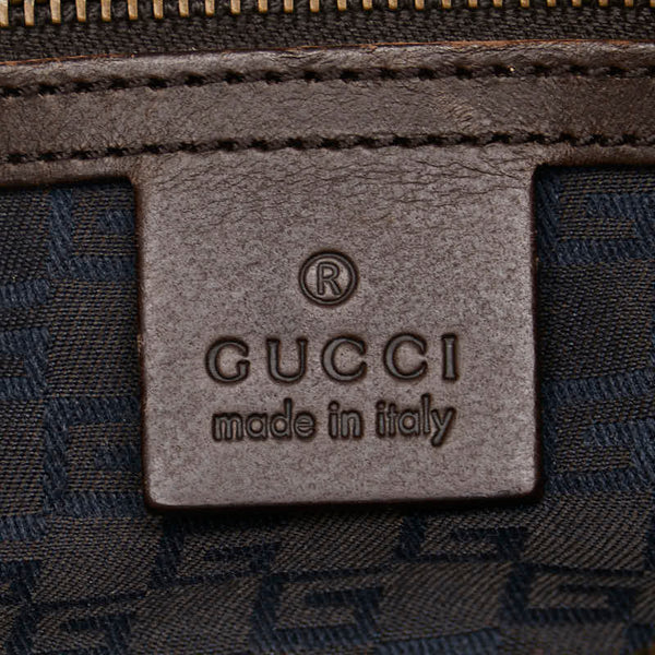 グッチ ワンショルダーバッグ ハンドバッグ 106383 べージュ ブラウン キャンバス レザー レディース GUCCI 【中古】