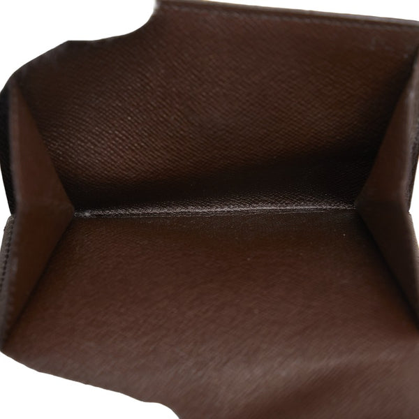 ルイ ヴィトン ダミエ ポルトフォイユ エリーズ 二つ折り財布 N61654 ブラウン PVC レザー レディース LOUIS VUITTON 【中古】
