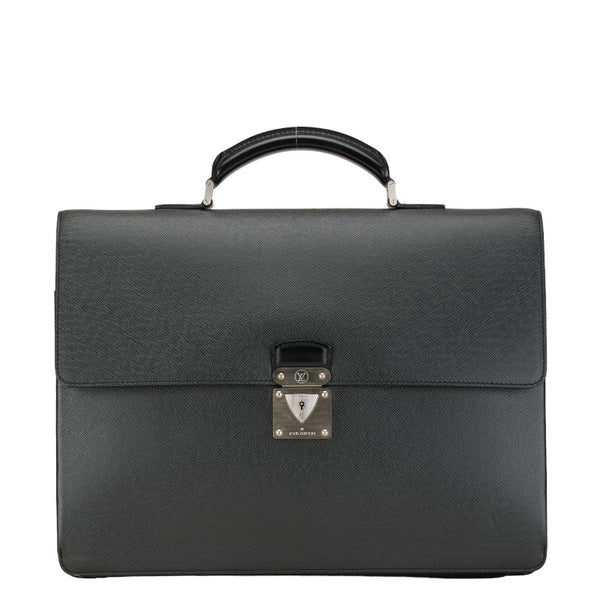 ルイ ヴィトン タイガ セルビエット モスコバ ビジネスバッグ M30032 アルドワーズ ブラック レザー メンズ LOUIS VUITTON 【中古】