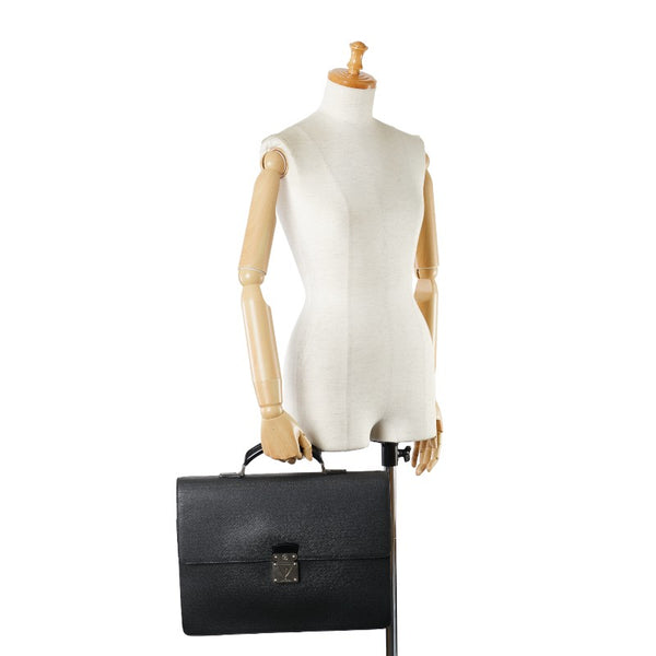 ルイ ヴィトン タイガ セルビエット モスコバ ビジネスバッグ M30032 アルドワーズ ブラック レザー メンズ LOUIS VUITTON 【中古】