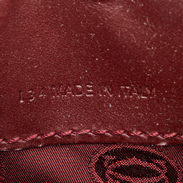 カルティエ マストライン 斜め掛け ショルダーバッグ ボルドー ワインレッド レザー レディース CARTIER 【中古】