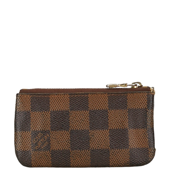 ルイ ヴィトン ダミエ ポシェット クレ コインケース キーケース 小銭入れ N62658 ブラウン PVC レザー レディース LOUIS VUITTON 【中古】