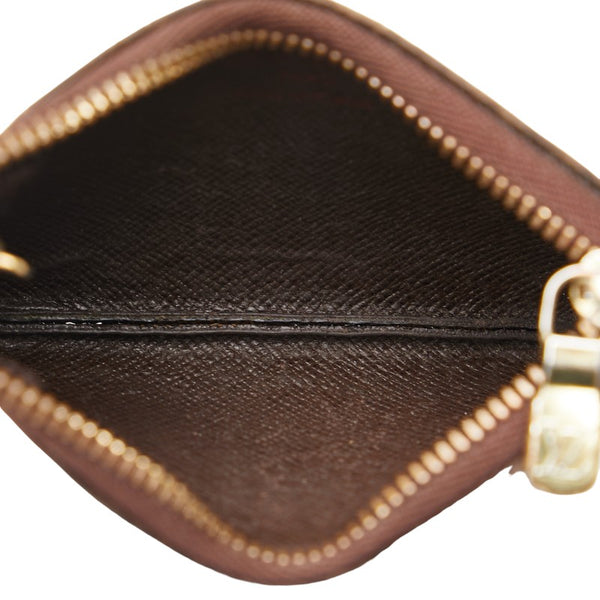 ルイ ヴィトン ダミエ ポシェット クレ コインケース キーケース 小銭入れ N62658 ブラウン PVC レザー レディース LOUIS VUITTON 【中古】