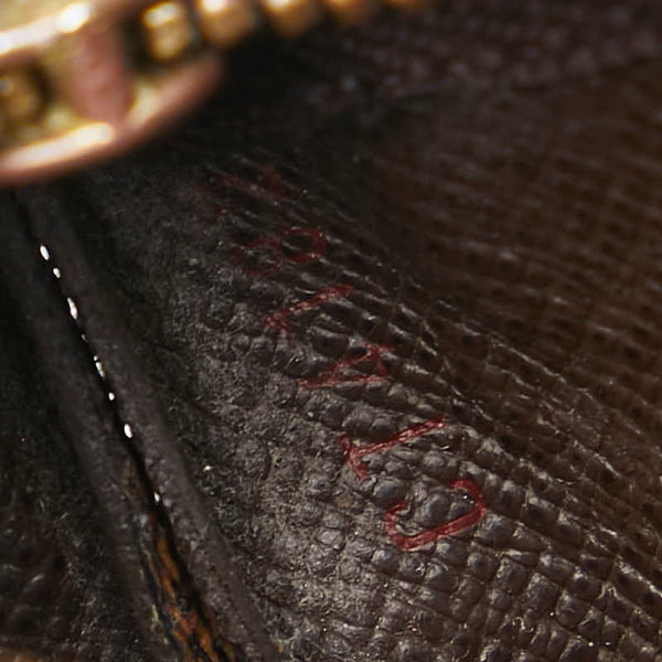 ルイ ヴィトン ダミエ ポシェット クレ コインケース キーケース 小銭入れ N62658 ブラウン PVC レザー レディース LOUIS VUITTON 【中古】