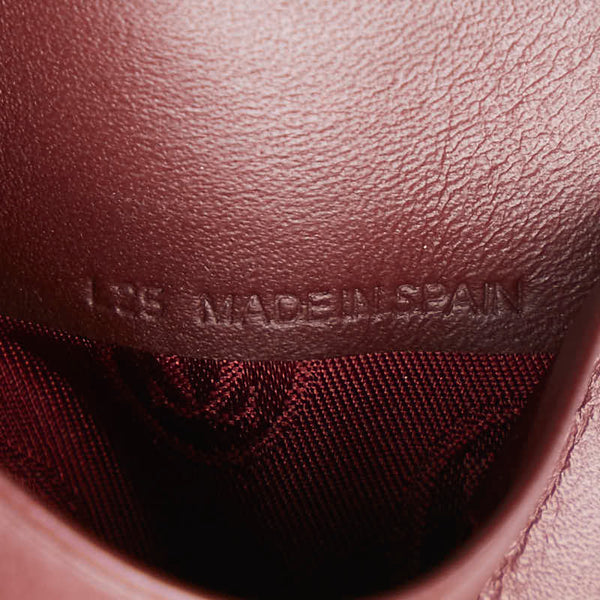 カルティエ マストライン 二つ折り財布 ワインレッド ボルドー レザー レディース CARTIER 【中古】