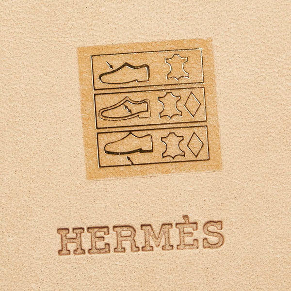 エルメス エスパドリーユ サンダル サイズ：38 ホワイト レザー レディース HERMES 【中古】