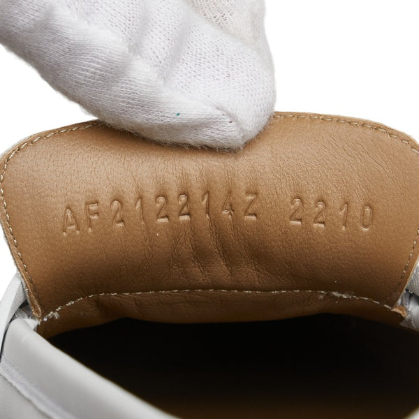 エルメス ロワイヤル H シューズ サイズ：38 1/2 ホワイト ゴールド レザー レディース HERMES 【中古】