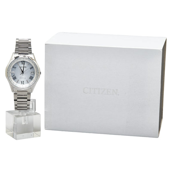 シチズン EXCEED エクシード 腕時計 CB1110-61A エコドライブ電波時計 シルバー文字盤 スーパーチタニウム メンズ CITIZEN 【中古】