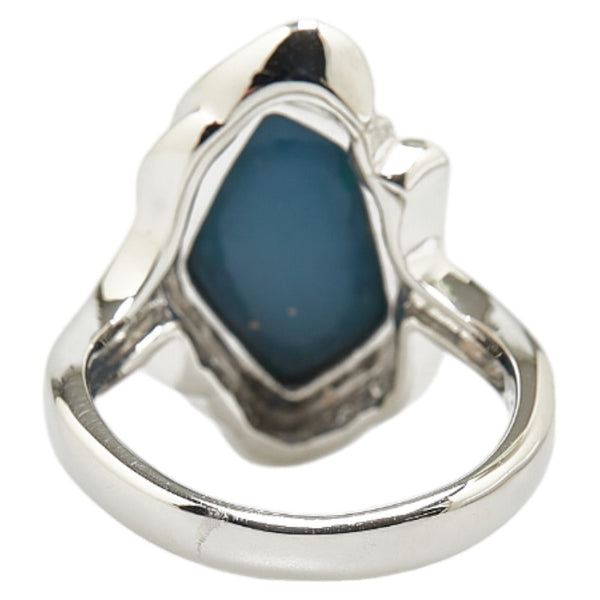 Pt900 プラチナ ブラックオパール2.69ct ダイヤ0.13ct リング 指輪 レディース 10.5号 【中古】