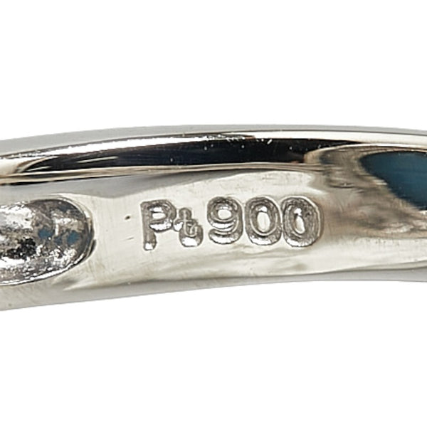 Pt900 プラチナ ブラックオパール2.69ct ダイヤ0.13ct リング 指輪 レディース 10.5号 【中古】