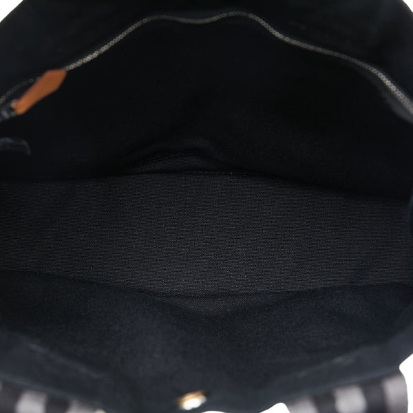 エルメス フールトゥPM トートバッグ ハンドバッグ ネイビー グレー キャンバス レディース HERMES 【中古】