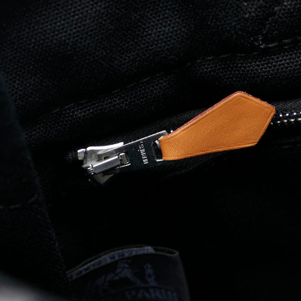 エルメス フールトゥPM トートバッグ ハンドバッグ ネイビー グレー キャンバス レディース HERMES 【中古】