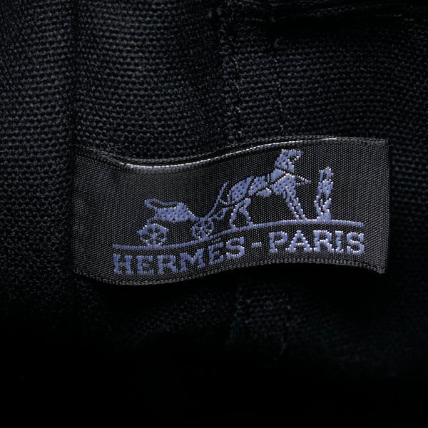 エルメス フールトゥPM トートバッグ ハンドバッグ ネイビー グレー キャンバス レディース HERMES 【中古】