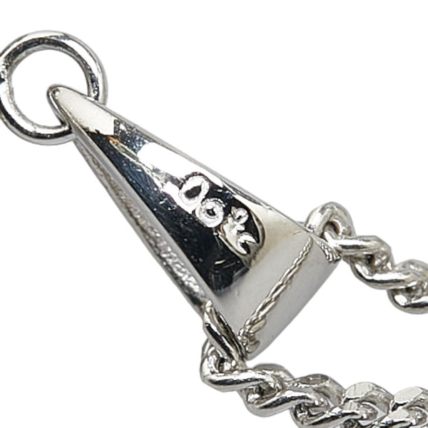Pt900 プラチナ Pt850 プラチナ ルビー0.99ct ダイヤ0.18ct ネックレス レディース 【中古】