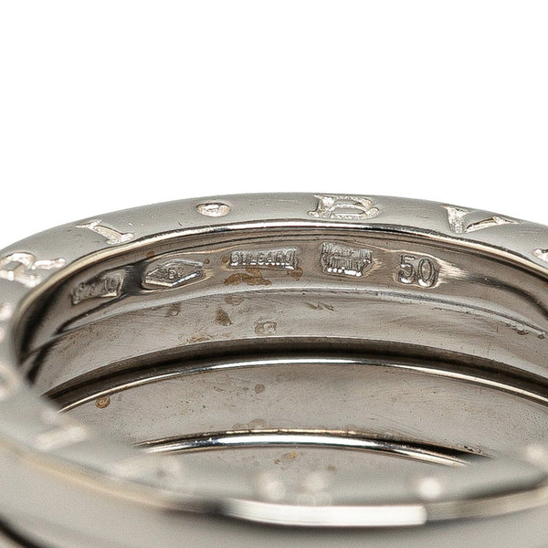 ブルガリ B-ZERO ビーゼロワン 3バンド リンク 指輪 ＃50 K18WG ホワイトゴールド レディース BVLGARI 【中古】
