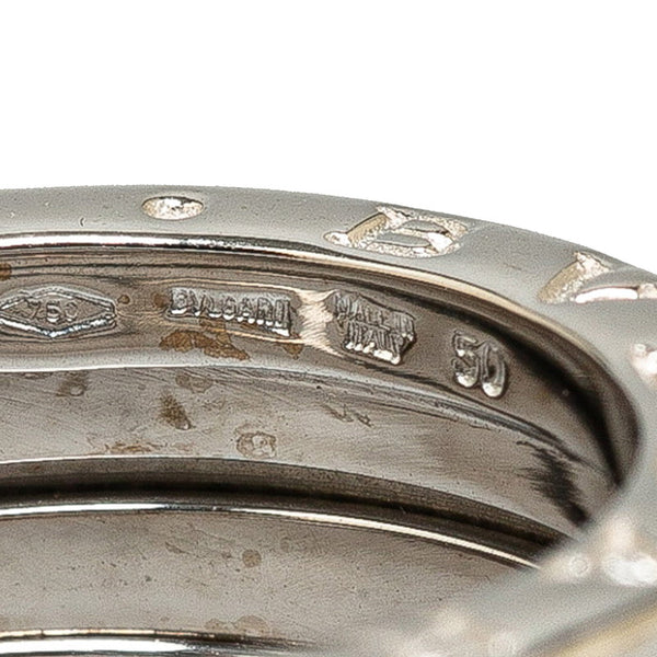 ブルガリ B-ZERO ビーゼロワン 3バンド リンク 指輪 ＃50 K18WG ホワイトゴールド レディース BVLGARI 【中古】