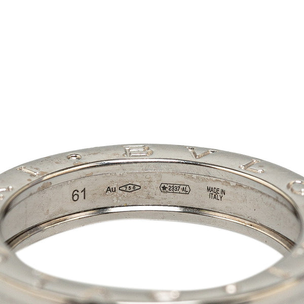 ブルガリ B-ZERO ビーゼロワン 1バンド リンク 指輪 ＃61 K18WG ホワイトゴールド メンズ BVLGARI 【中古】