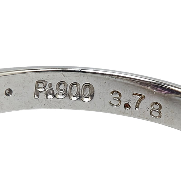 Pt900 プラチナ アメジスト3.78ct ダイヤ0.10ct リング 指輪 レディース 11.5号 【中古】