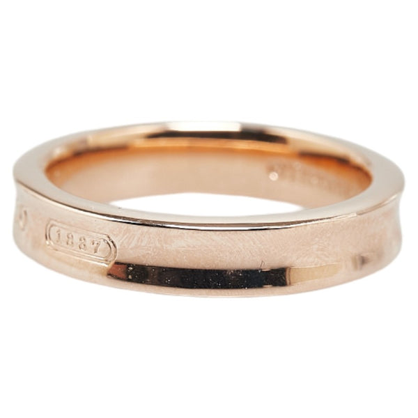 ティファニー 1837 ナローリング リング 指輪 K18PG ピンクゴールド レディース TIFFANY&Co. 【中古】