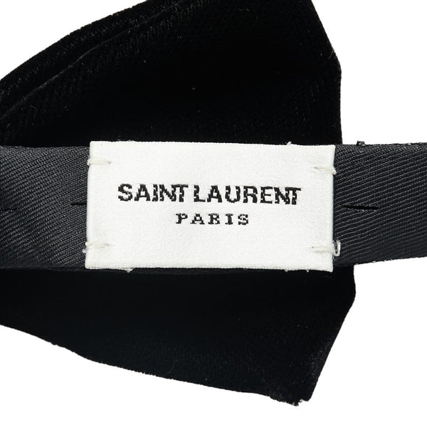サンローラン 蝶ネクタイ ブラック ベロア メンズ SAINT LAURENT 【中古】